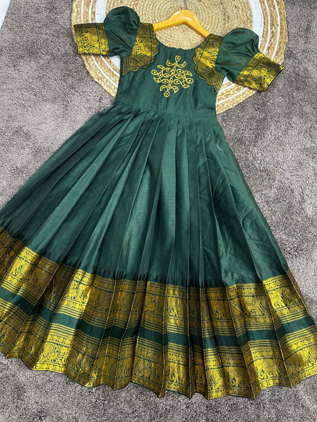 Cotton silk gown