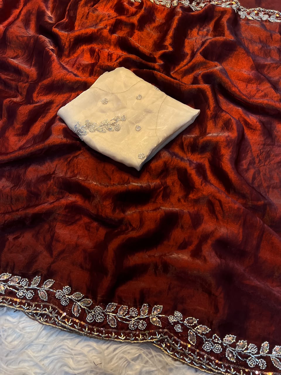 Space silk saree