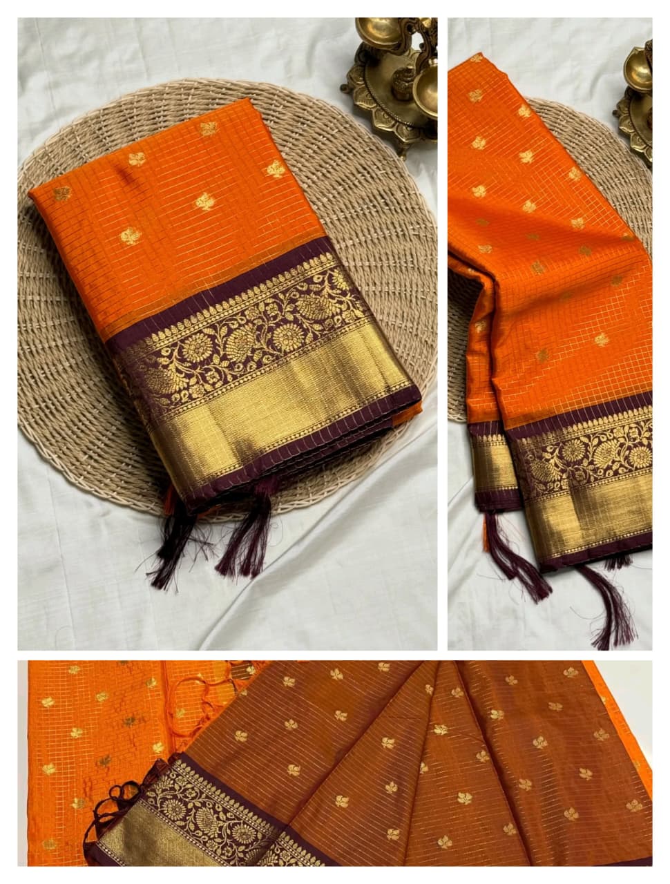 Semi kanchi saree