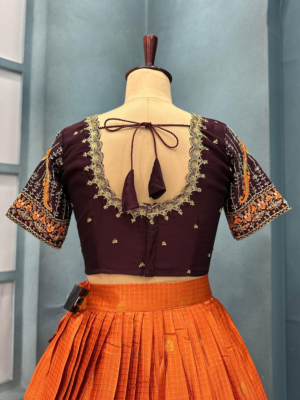 Kanjivaram silk lehenga