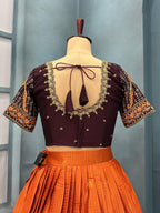 Kanjivaram silk lehenga