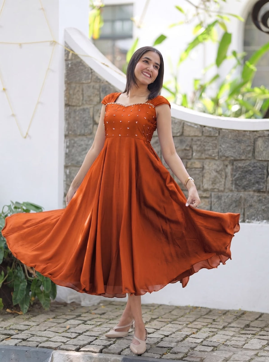 Rangoli silk frock