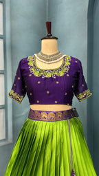 Kanjivaram silk lehenga