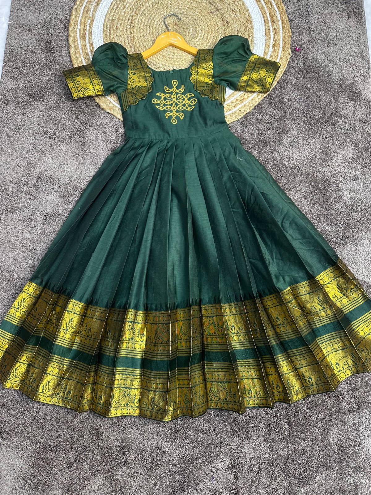 Cotton silk gown