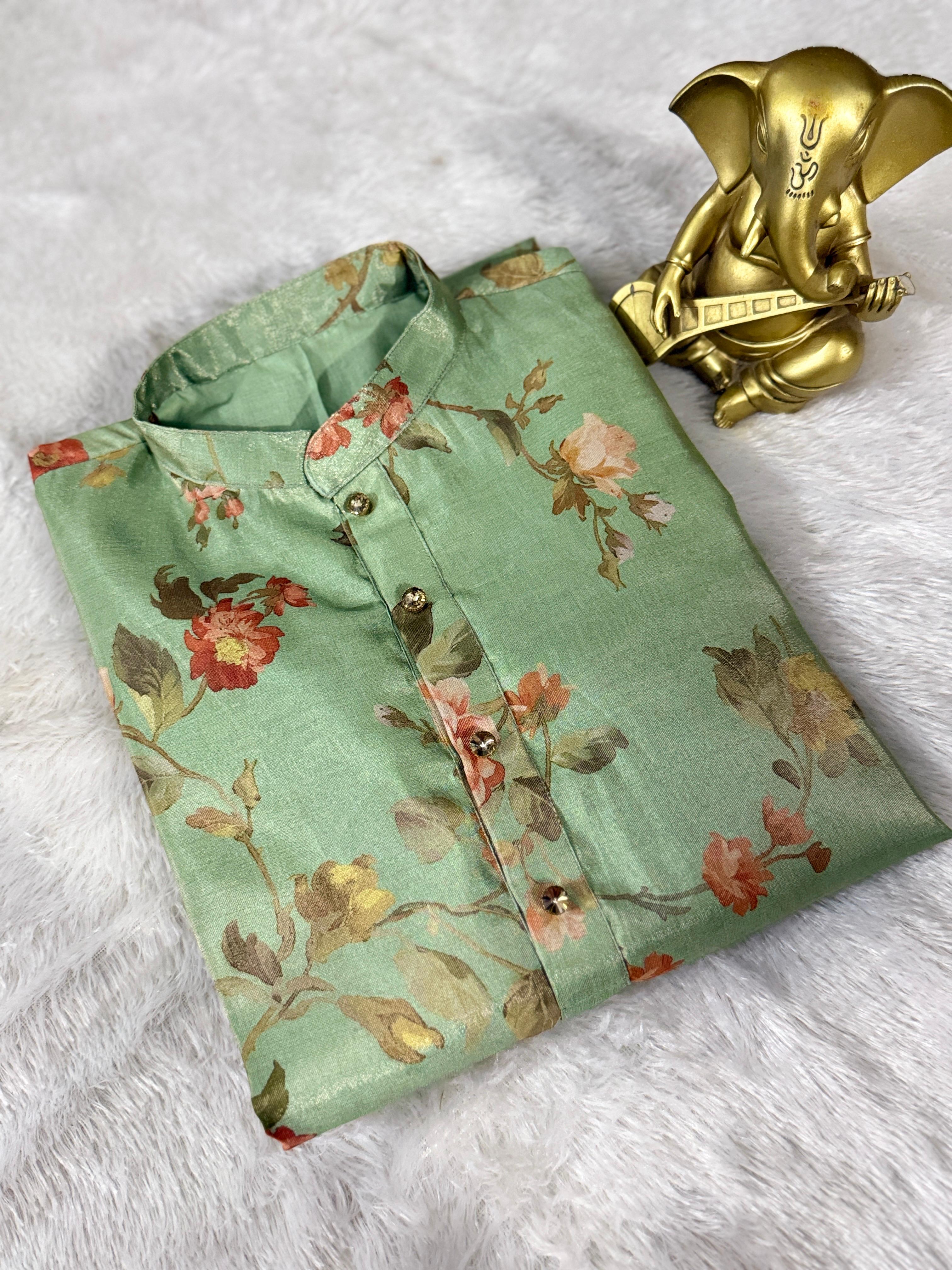 Pure tissue kurta
