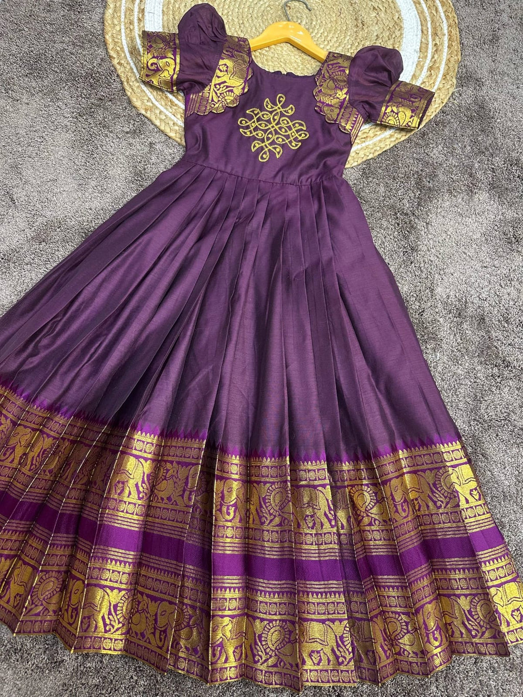 Cotton silk gown