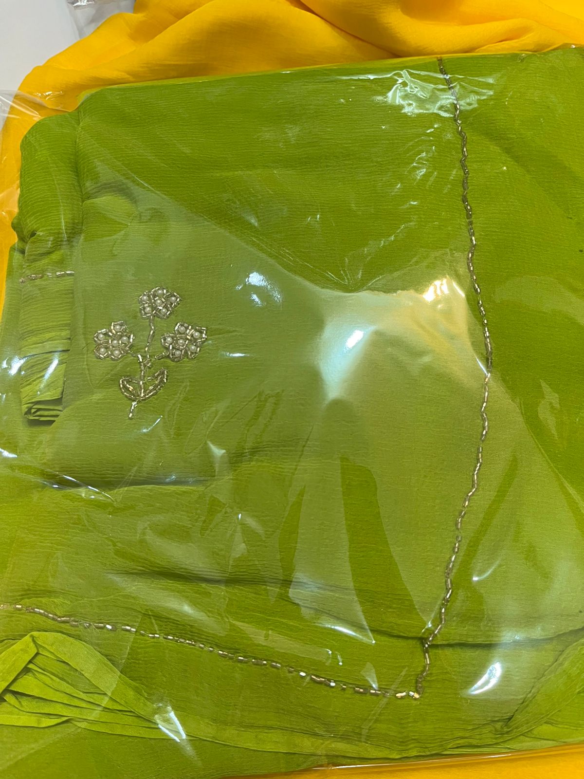 Pure shiffon saree